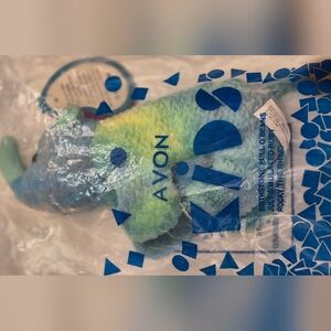 Avon Multicolor Rocky Rhino Full O Beans Beanie 1998 Collectible Vintage